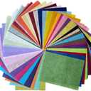 A5 50 Sheets Natural Fiber Mulberry Tree Mulberry Paper Sheets Art Tissue Washi Paper Design Craft Art Origami Suppliers Card Making 8.3" x 5.8". (Mixed 50 Color, A5)