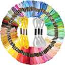 156 Embroidery Floss | Rainbow Thread for Embroidery, Cross Stitch Thread, Crafting Arts Embroidery Strings Bulk, Metallic Embroidery Floss