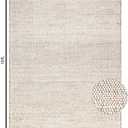 S & L Homes Jute Cotton Hand Woven Natural Farmhouse Area Rug for Living Room - Rustic Vintage Bohemian Dcor - (8' x 10' Natural)