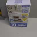 10 Pack Large Vacuum Storage Bags with Hand Pump, 80% Storage Space Saving, Sturdy Leak-Free Space Saver Vacuum Seal Bags for Clothing, Vacuum Compression Bags for Travel Lugggage