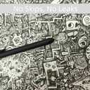 2 x thinkor Gel Pens Black Ink, 7 Pcs 0.5mm Quick Dry Fine Point Smooth Writing Pens, Cute Office School Supplies Gifts for Women Student