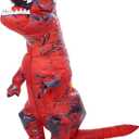 ATDAWN Inflatable Dinosaur Costume for Kids, Blow Up Trex Dinosaur Costume, Halloween Costumes for Boys Girls, M
