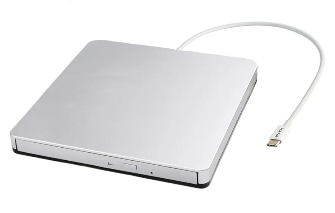 External USB-C SuperDrive DVD CD Drive Portable DVD CD Reader/Burner for Apple-MacBook Air/Pro/iMac/Mini/MacBook Pro/ASUS/DELL/Laptop with USB-C Port Plug and Play