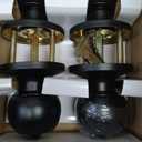 [2 Pack] BESTTEN Keyed Entry Door Knob, Entrance Door Lock, Keyed Different, Standard Ball, Matte Black