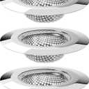MR.SIGA Bathtub Drain Strainer, Stainless Steel Shower Bathtub Drain Hair Catcher, Bathroom Sink Drain Strainer, 3 Pack