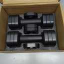 Zempox Adjustable Dumbbell Set of 2, 4 in 1 Free Weights Dumbbells Set for Women, Hand Weights for Women at Home, Each 2lb 3lb 4lb 5lb with TPU Soft Rubber Handle for Home Gym Exercise Training (Black)