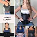 FeelinGirl Waist Trainer for Women Tummy Control Waist Cincher Belt Workout Body Shaper Vest with Adjustable Shoulder Strap (S)