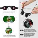 Hands-Free Binocular Glasses for Enhanced Viewing - HD Clarity, Lightweight & Portable, Adjustable Focus, Perfect for Bird Watching, Sports, Concerts, Vision Impairment - User-Friendly