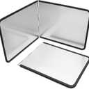 2 Sided Splatter Shield Guard 2 Pack - 2 Sided Foldable Metal Splatter Screen - For Cooking,