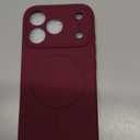 Miracase Magnetic for iPhone 17 Pro Case, Compatible with MagSafe, Integrated Silicone Camera Control Cover, 3.0mm Thicken Shockproof Drop Protection Phone Case for 17 Pro,Wine Red