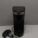 All-in-1 Single Serve Coffee Maker, Fit 7.8" Travel Mug, Hot & Iced K Cup Coffee Machine with 5 Brew Sizes, One Cup Coffee Maker with Descaling and Low Water Alert, 30oz Removable Reservoir, Black