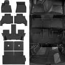 All Weather Floor Mats Fit for 2019-2024 2025 BMW X7 6-Seater Floor Mats & Trunk Mat & Backrest Mats Replacement for BMW X7 Accessories Odorless Anti-Slip Floor Liner