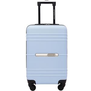 TRAVELERS CLUB Richmond 20" Carry On Suitcase Hardside Spinner Luggage With 360 4 Wheel System - BLUE