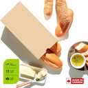 Culinware Kraft Paper Bags 10 Lb - Durable Brown Paper Bags for Snack, Lunch, Sandwich, Pastries, Popcorn, Grocery and Party Favor Bulk Paper Bags 6.5 x 4.15 x 13.3 In - 500 Count