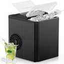 OLIXIS Nugget Ice Maker Machine, 26lbs in 24Hrs, 9 Ice Cubes in 6 Mins,Auto-Cleaning Portable Ice Maker with Basket and Scoop, Countertop Ice Maker for Home/Kitchen/Camping/RV, Bright Black