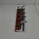 Spectrum Millbrook Coffee/Industrial Gray Wood Wall Mount 5-Hook Coat Rack