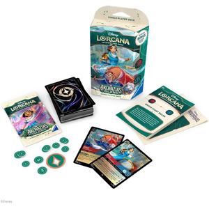 Ravensburger Disney Lorcana TCG: Archazia's Island Single-Player Starter Deck - Ruby & Sapphire | Engaging Gameplay | Over 200 Original Disney Artworks | Ideal for Ages 8+