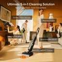 roborock F25 ACE Combo Wet Dry Vacuum Cleaner, 5-in-1 Cordless Stick Vacuum Mop, Smart Hard Floor Washer with 180 Lie-Flat, AI Assitant Wheels, Self Cleaning, 65 min Runtime, Whole House Cleaning