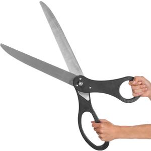 25" Black Grand Opening Scissors Black Giant Scissors for Ribbon Cutting Ceremony 25 Inch Giant Shears Heavy Duty for Inauguration Ceremonies & Special Events