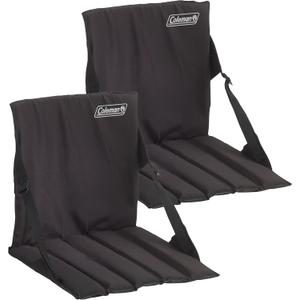 Coleman Stadium Seat, 2-Pack, with Built in Storage and Padded Seat, Easy to Carry, 15.5"D x 15.5"W x 15.5"H