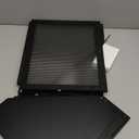 Corner Bread Box Kitchen Countertop Extra Large Capacity Farmhouse Bread Box, Corner Countertop Storage, Double Layer Bread Holder (Black, Large) (11.8" x 11.8" x 13.8")