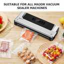 Bonsenkitchen Vacuum Sealer Bags, 50 Quart 8" x 12" Precut Food Sealer Bags, Commercial Grade, BPA Free, Heavy Duty, Customized Size Vacuum Bags for Vac Storage, Meal Prep or Sous Vide Cooking, VB12