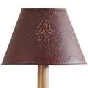 Hand Punched Black Metal 12" Lamp Shade