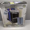 simplehuman 35 Liter / 9.3 Gallon Dual Compartment Under Counter Kitchen Cabinet Pull-Out Recycling Bin and Trash Can, Chrome
