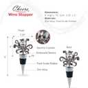 Cheers Octopus Metal Wine Stopper - Elegant Vacuum Seal Reusable Animal Ocean Life Wine Bottle Stopper Airtight Leak Proof Bottle Topper Cork Plug, Cute Home Decor & Bar Tool Accessory Unique Gift