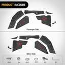Nilight TJ Front Inner Fender Liners for 1997-2006 Jeep Wrangler TJ & LJ