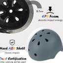 Kids Bike Helmet, Adjustable and Multi-Sport, from Toddler to Youth, 3 Sizes
