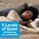 Honeywell QuietSet 5 Oscillating Table Fan, White Personal and Small Room Fan with Quiet Operation and 5 Levels of Power and Sound