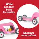 Radio Flyer Scoot 2 Scooter, Blue/Red/Pink, for Kids Ages 1-4, Ride On Toy or 4-Wheel Kids Scooter, Durable Wheels and Frame, Converts Easily with Flip Deck, Toddler Ride On Toys 