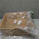 2 x Rectangular Woven Paper Rope Storage Baskets for Shelves(Desert)