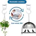 ONIKK Ceiling Hooks for Hanging Plants, Heavy Duty Metal Plant Hooks for Ceilings, Screw-in Hooks for Hanging Birdfeeders, Lamps, Planters, Outdoor Decorative Hooks up to 33 lbs. (6, White)