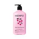 Hempz Cherry Body Lotion, Ultra Hydrating Daily Moisturizer, Self Care for Dry Skin and Hands, Dark Red Cherries, 17 oz.