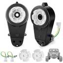 24 Volt RS555 35000 RPM High-Speed Motor Gearbox for Power Wheels Motor Upgrade, Pair of 24V Replacement Parts for Ride On Toys, High Torque Motor kit for Kid's Electric Vehicle Replace Parts (2)