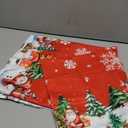 Yesad Square Tablecloth Washable Table Cover 54"x54" and 60"x60", Waterproof Square Table Cloth for Indoor and Outdoor, 54x54In, Snowman