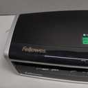 Fellowes Laminator Venus 2 125, Rapid 30-60 Second Warm-up Laminating Machine, with Laminating Pouches Kit (5734801), Black, Silver, 5.1" x 21.3" x 8.2"