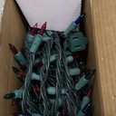 PREXTEX Multicolored Christmas Lights with Green Wire, 60 Feet, 300 Lights, Colorful String Lights Indoor or Outdoor - Incandescent String Lighting for Christmas Tree Decorations for Fences and Patios