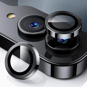 WSKEN for Z Flip 7 Camera Lens Protector Case Cover - Ultra HD Anti-Reflective Tempered Metal Glass Anti Scratch Rear Camera Screen Protector Film for Samsung Galaxy Z Flip 7 5G Accessories,Black