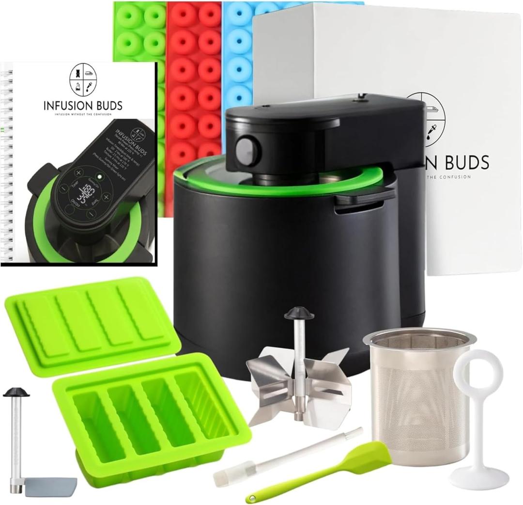 3-In-1 Magical Infuser Machine, Herb Decarboxylator & Gummy Maker. Butter Maker Machine for creating Infused Butter, Gummies, Herbal Oil & More. Recipe Book & All Accessories 3-In-1 Magical Infuser Machine, Herb Decarboxylator & Gummy Maker. Butter Maker Machine for creating Infused Butter, Gummies, Herbal Oil & More. Recipe Book & All Accessories