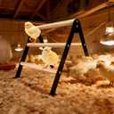 XCL Chicken Perch for Baby Chicks, Chicken Roosting Bars, Chicken Perch for Coop, Suitable for Backyard Poultry, Easy to Install Farm Chickens Roost Toys, A-Shaped Chicken Perch (S)