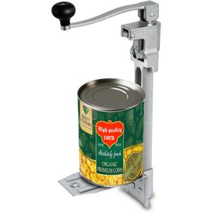 Commercial Can Opener Heavy Duty, 20" Stainless Steel Table Mounted Opener for #10 Cans up to 11" Tall, Professional Industrial Kitchen Tool with Cast Steel Base and Stainless Blade