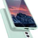 E Segoi Designed for Galaxy S21 FE 5G Case, Liquid Silicone Gel Rubber Shockproof Case Soft Microfiber Cloth Lining Cushion Compatible with Galaxy S21 FE 6.4 inch - Mint