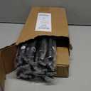 Matte Black Curtain Rod Itself is 30-144 inch 2 Pack, Fit 30 to 142, 66 to 120 inch Windows with 1 Inch Diameter Heavy Duty Adjustable Telescopic Rod, 1 Inch Diameter Splicing Extra Long