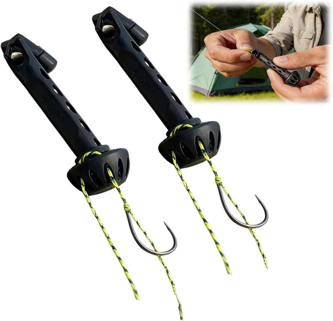 Magnetic Fly Threader, 2026 New Fly Fishing Hook Threader Easily Thread & Knot Flies, Universal Knot Helper Knot Assist, Works with Most Hooks, tippets, and Fly Styles