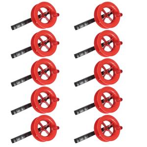 Vaguelly Universal 3.15 Inch Reels Lightweight Handheld Spool Winder for Outdoor Kite Flying Kids Adults Accessories Weekend Fun Pack of 10