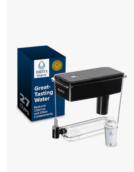 Brita UltraMax Large Water Dispenser With Standard Filter, BPAFree, Reduces Copper, Cadmium and Mercury Impurities, Lasts 2 Months or 40 Gallons, Includes 1 Filter, Kitchen Accessories, Large 27Cup