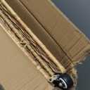 Wonderjune 36 x 20 x 18.5 Inch Rolling Wicker Storage Basket with Lid and Locking Wheels, Water Hyacinth Storage Trunk, Heavy Duty Metal Frame Woven Blanket for Seasonal Clothes Laundry Room, Bedroom